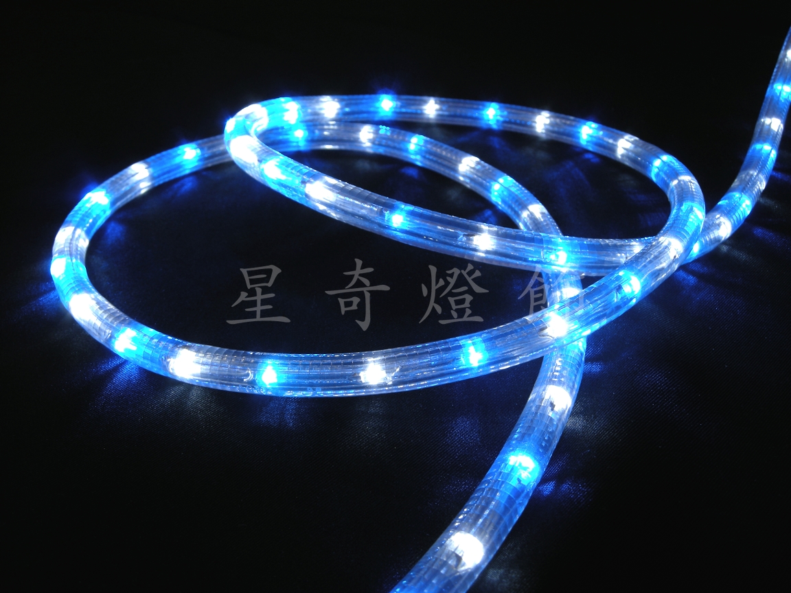 LED三線非霓虹管燈-藍白-6米+IC
