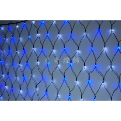 LED 128燈網燈-藍白光 110V (常亮)