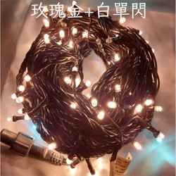 LED 100燈樹燈 玫瑰金-110V或220V