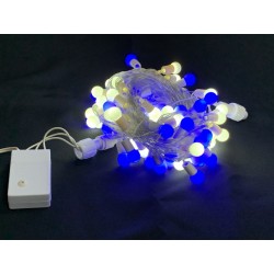 LED 100燈珍珠燈-藍白光 110V (附IC控制器)