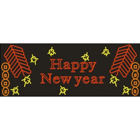 LED 造型燈-鞕炮-Happy New Year字